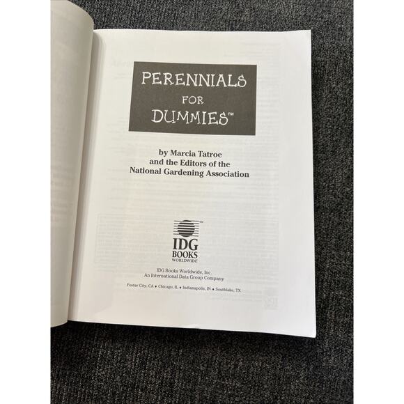 Perennials for Dummies Softcover 1997 by Marcia Tatroe &National Gardening Assoc - Picture 8 of 16